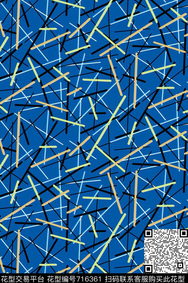 不规则几何几何线条传统印花华亿平台下载（图片编号: 716361） - 瓦栏（Walan）