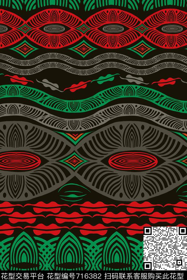 抽象几何现代传统印花华亿平台下载（图片编号: 716382） - 瓦栏（Walan）