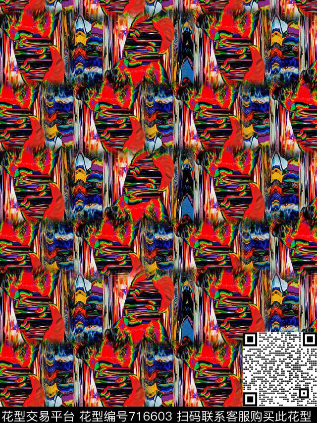 肌理艺术画油画数码印花华亿平台下载（图片编号: 716603） - 瓦栏（Walan）