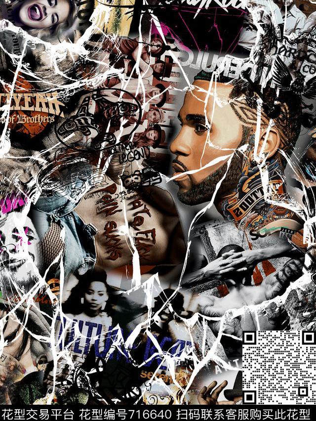 复古人物Fei-男装潮流男装夹克t恤卫衣数码印花华亿平台下载（图片编号: 716640） - 瓦栏（Walan）