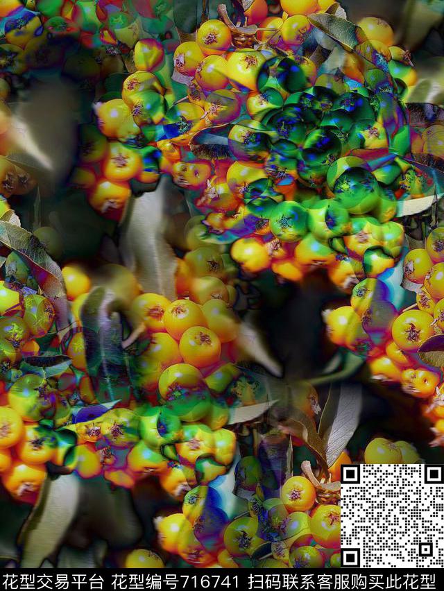 复古女装华亿平台抽象数码印花华亿平台下载（图片编号: 716741） - 瓦栏（Walan）