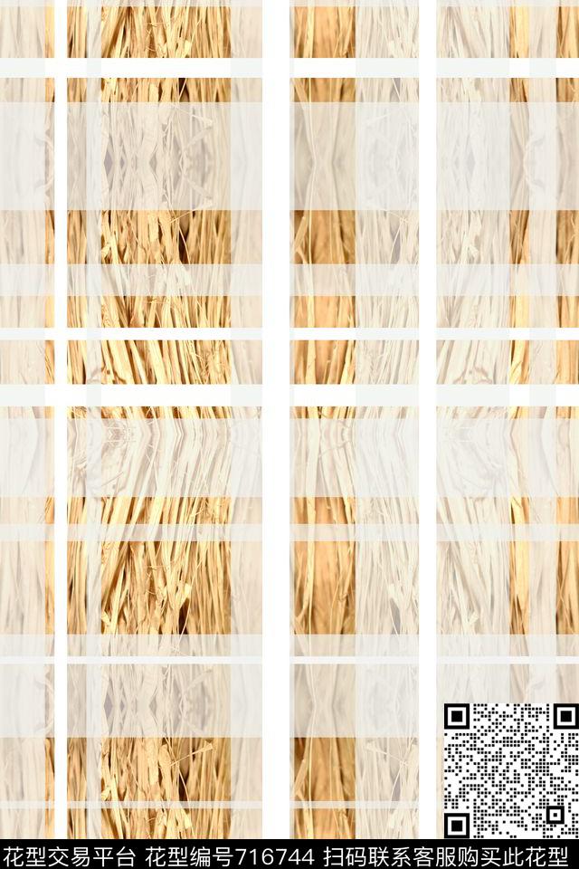 格子肌理几何数码印花华亿平台下载（图片编号: 716744） - 瓦栏（Walan）