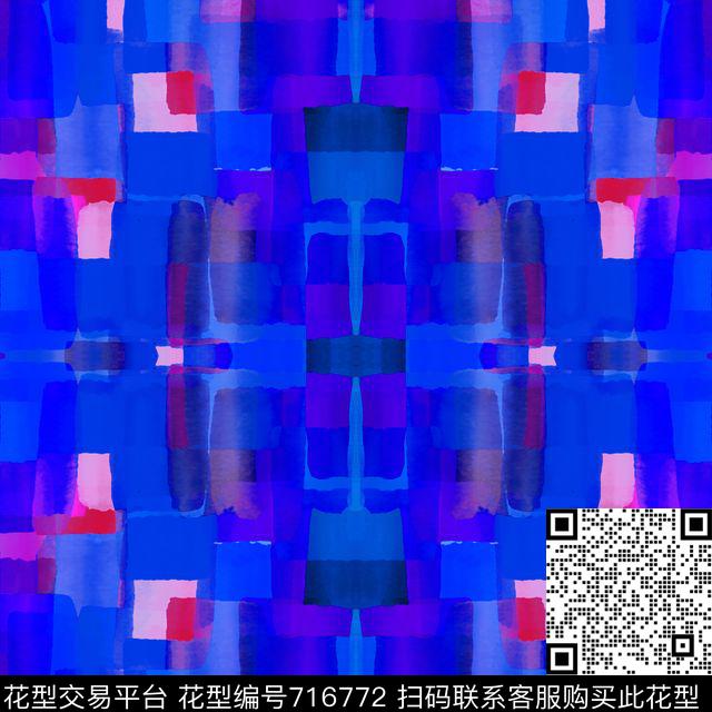 色块不规则几何几何数码印花华亿平台下载（图片编号: 716772） - 瓦栏（Walan）