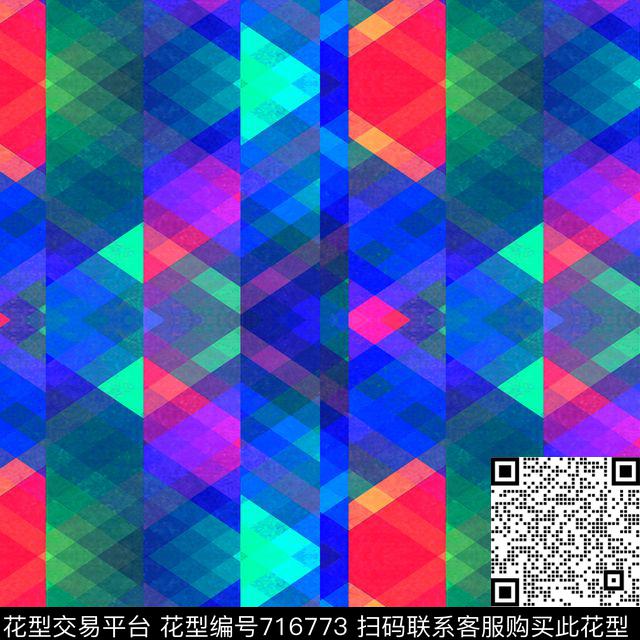 色块不规则几何几何数码印花华亿平台下载（图片编号: 716773） - 瓦栏（Walan）