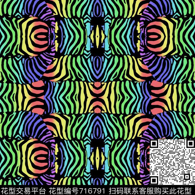 女装动物动物纹数码印花华亿平台下载（图片编号: 716791） - 瓦栏（Walan）