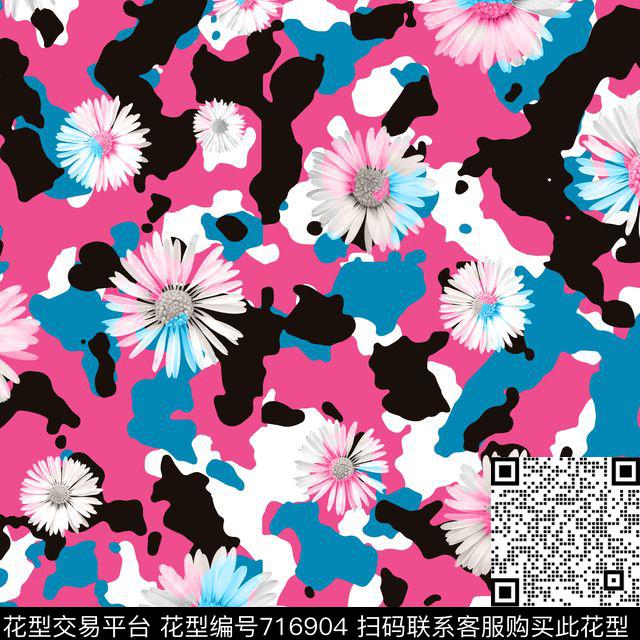 大方迷彩服小花数码印花华亿平台下载（图片编号: 716904） - 瓦栏（Walan）