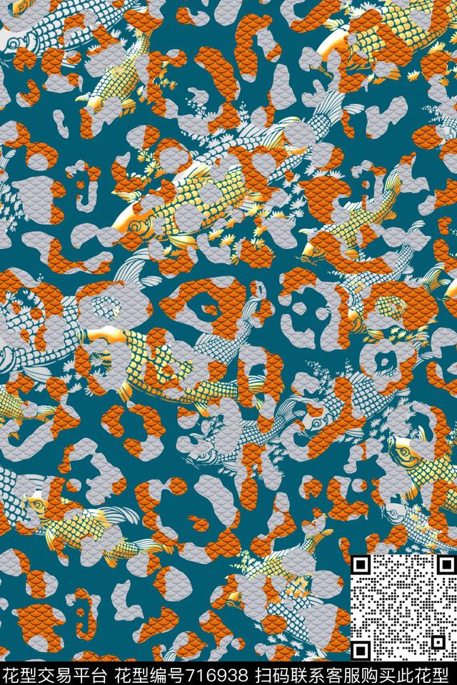 flowers2017/2018fish数码印花华亿平台下载（图片编号: 716938） - 瓦栏（Walan）