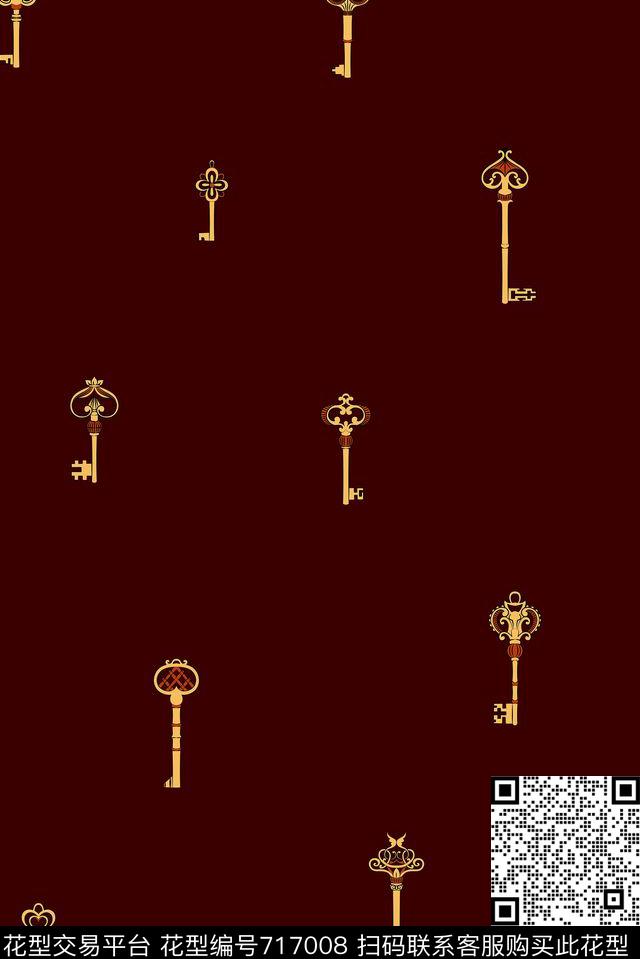 商务休闲男装钥匙传统印花华亿平台下载（图片编号: 717008） - 瓦栏（Walan）