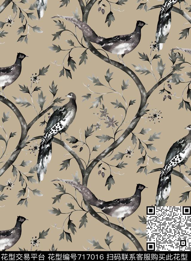 花鸟男装华亿平台抽象手绘T恤印花卫衣加克华亿平台衬衫裤子华亿平台外套华亿平台羽绒服华亿平台时尚潮流潮牌大牌复古英文字欧美高清数码立体数码印花华亿平台下载（图片编号: 717016） - 瓦栏（Walan）