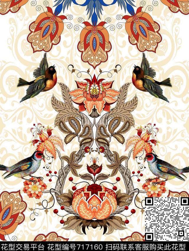 中国风Fei-女装Fei-民族风数码印花华亿平台下载（图片编号: 717160） - 瓦栏（Walan）