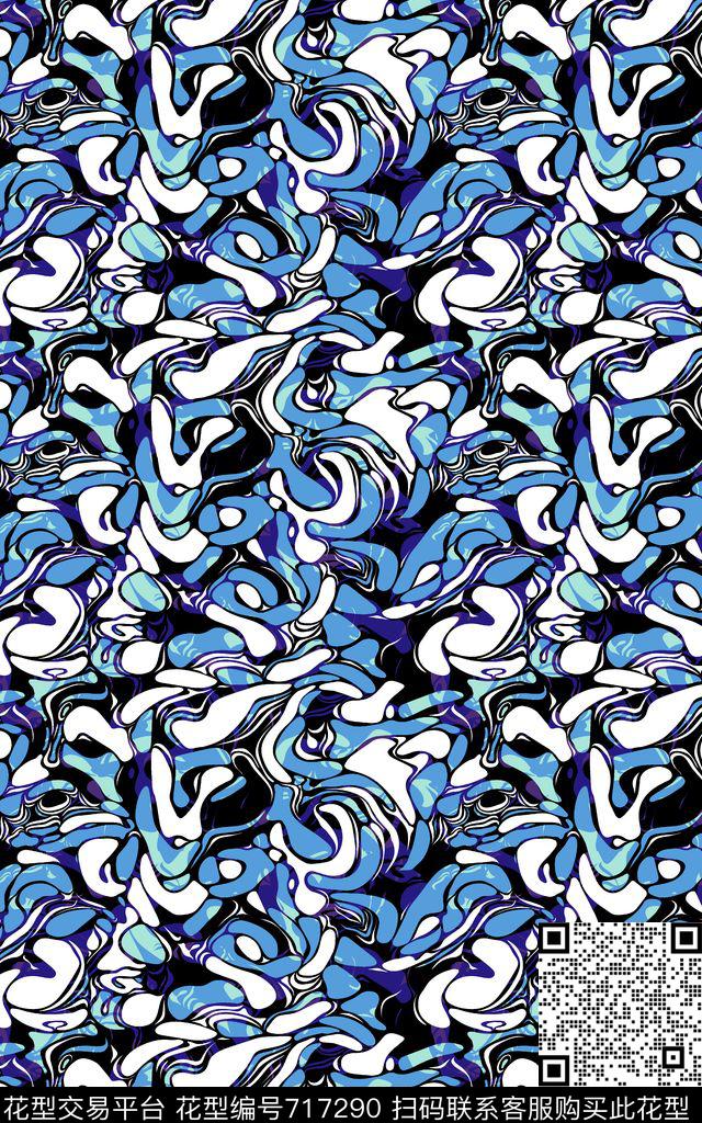 不规则几何图形色块几何几何传统印花华亿平台下载（图片编号: 717290） - 瓦栏（Walan）