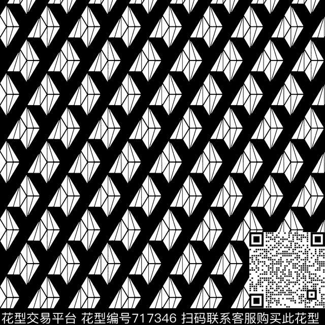 几何男装不规则几何传统印花华亿平台下载（图片编号: 717346） - 瓦栏（Walan）