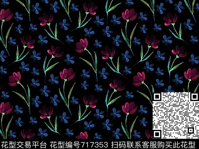 数码华亿平台花卉女装数码印花华亿平台下载（图片编号: 717353） - 瓦栏（Walan）