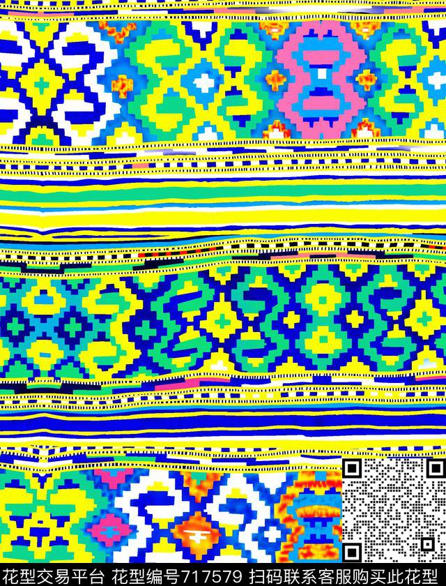 日韩风简欧民族风传统印花华亿平台下载（图片编号: 717579） - 瓦栏（Walan）