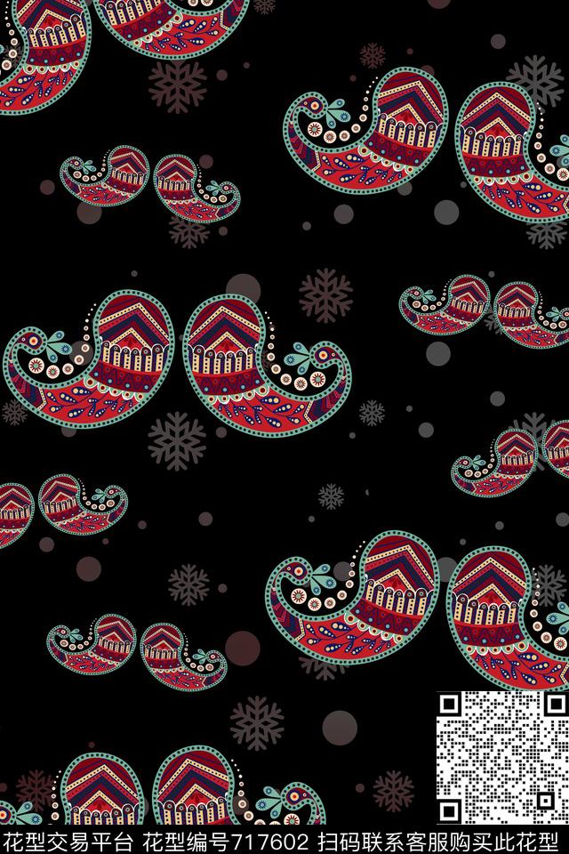 波点圆圈圆形数码印花华亿平台下载（图片编号: 717602） - 瓦栏（Walan）