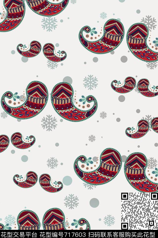 波点圆圈圆形数码印花华亿平台下载（图片编号: 717603） - 瓦栏（Walan）