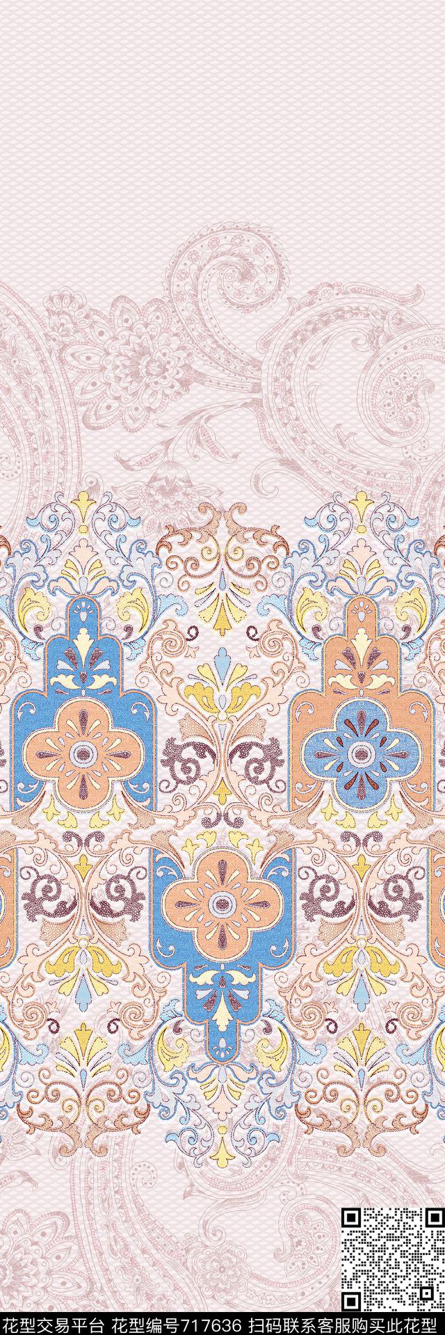 巴洛克欧式民族风传统印花华亿平台下载（图片编号: 717636） - 瓦栏（Walan）
