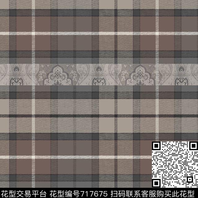 民族风几何表现格子传统印花华亿平台下载（图片编号: 717675） - 瓦栏（Walan）