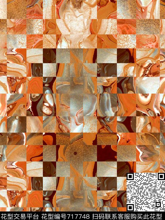 抽象女装华亿平台♥红桃A〖玩趣几何〗数码印花华亿平台下载（图片编号: 717748） - 瓦栏（Walan）