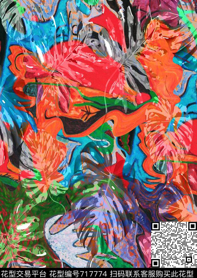 女装华亿平台♥红桃A〖热带风情〗热带数码印花华亿平台下载（图片编号: 717774） - 瓦栏（Walan）