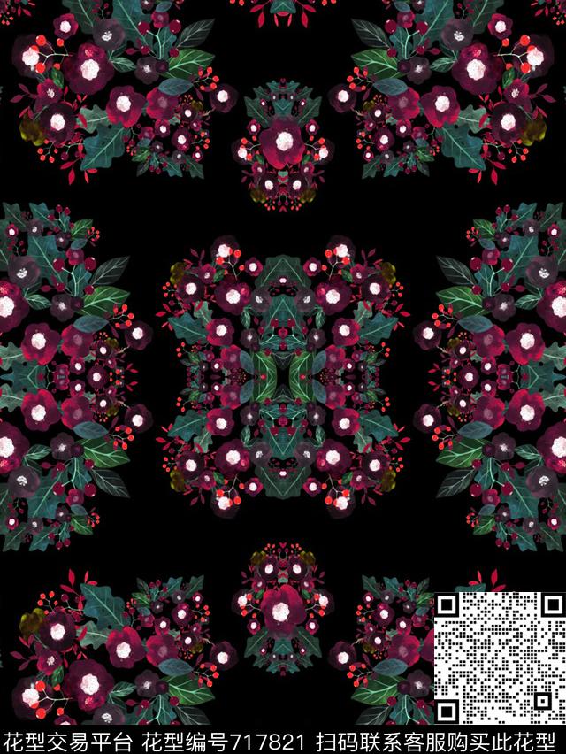 数码华亿平台女装大牌风数码印花华亿平台下载（图片编号: 717821） - 瓦栏（Walan）