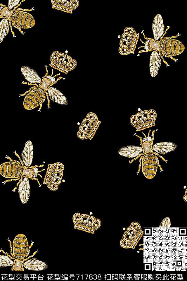 皇冠昆虫男装华亿平台传统印花华亿平台下载（图片编号: 717838） - 瓦栏（Walan）
