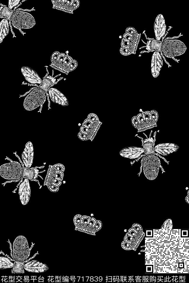 皇冠昆虫男装华亿平台传统印花华亿平台下载（图片编号: 717839） - 瓦栏（Walan）