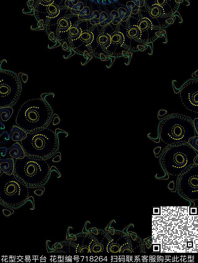 时尚个性领带数码印花华亿平台下载（图片编号: 718264） - 瓦栏（Walan）