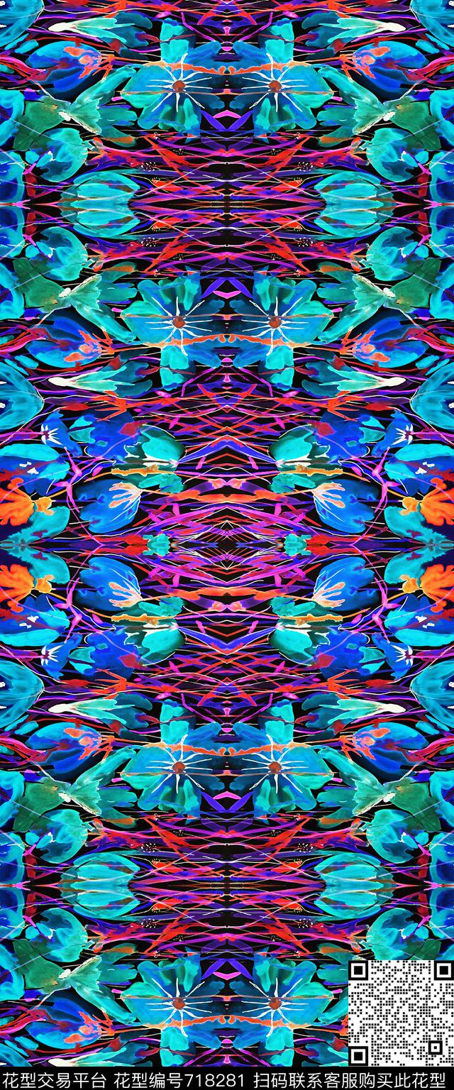 数码华亿平台花卉女装数码印花华亿平台下载（图片编号: 718281） - 瓦栏（Walan）