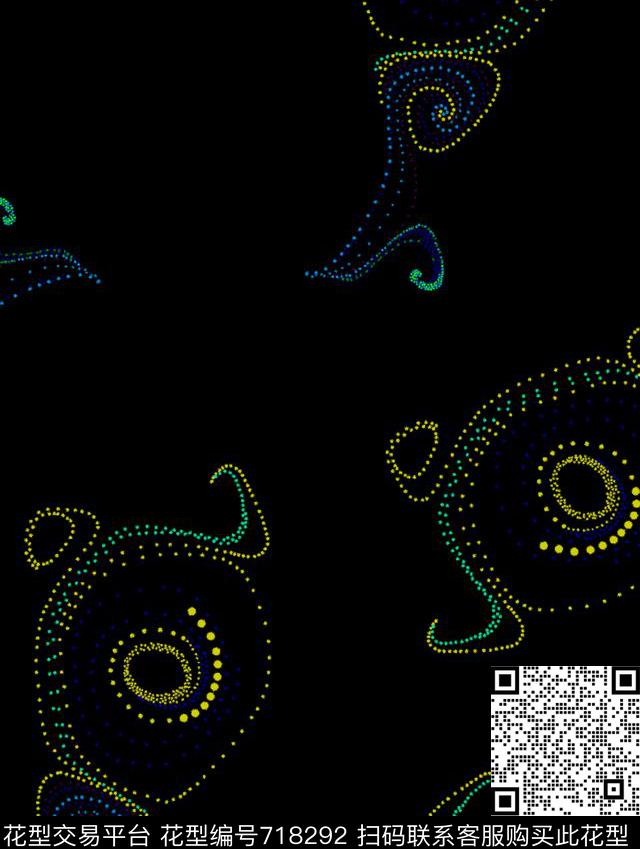 时尚个性领带数码印花华亿平台下载（图片编号: 718292） - 瓦栏（Walan）