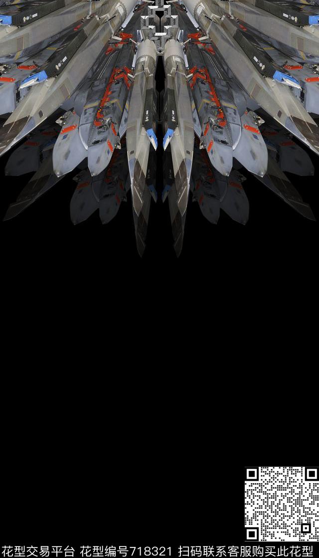 男装华亿平台翅膀复古数码印花华亿平台下载（图片编号: 718321） - 瓦栏（Walan）