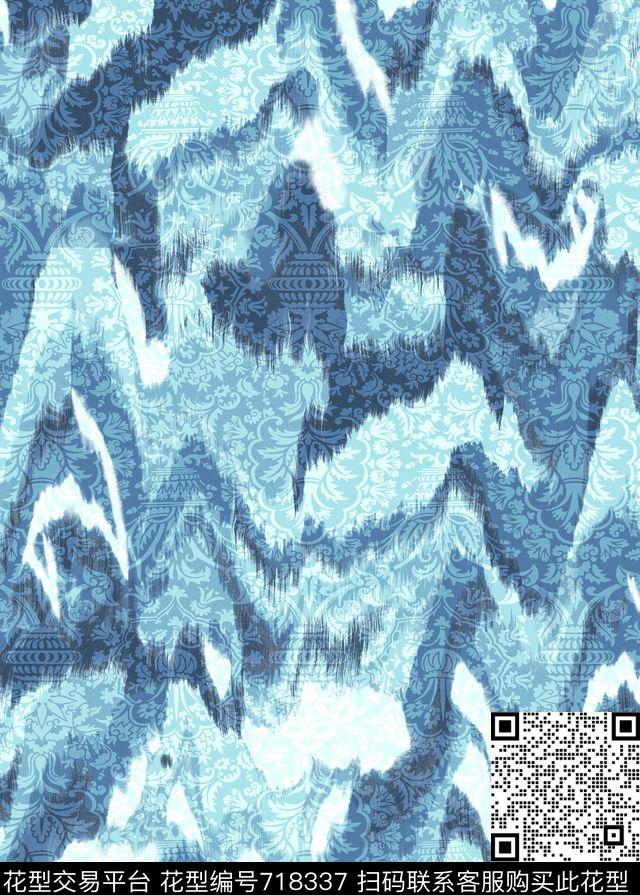 欧式佩斯利抽象传统印花华亿平台下载（图片编号: 718337） - 瓦栏（Walan）