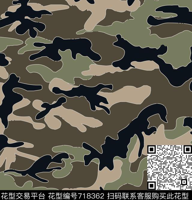 华伦天奴valentino仿大牌男装军装迷彩传统印花华亿平台下载（图片编号: 718362） - 瓦栏（Walan）