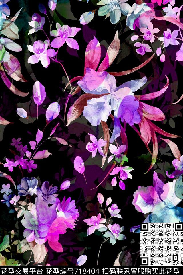 数码零点--女装百合数码印花华亿平台下载（图片编号: 718404） - 瓦栏（Walan）