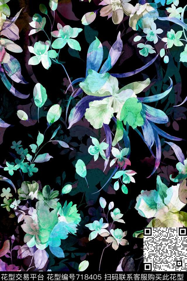 数码零点--女装百合数码印花华亿平台下载（图片编号: 718405） - 瓦栏（Walan）