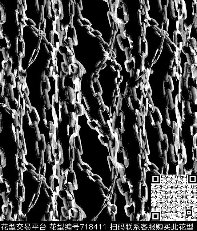 装饰趣味波浪条纹线条数码印花华亿平台下载（图片编号: 718411） - 瓦栏（Walan）
