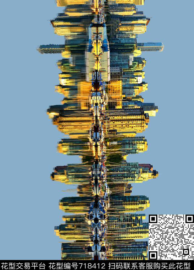 纹理风景建筑数码印花华亿平台下载（图片编号: 718412） - 瓦栏（Walan）