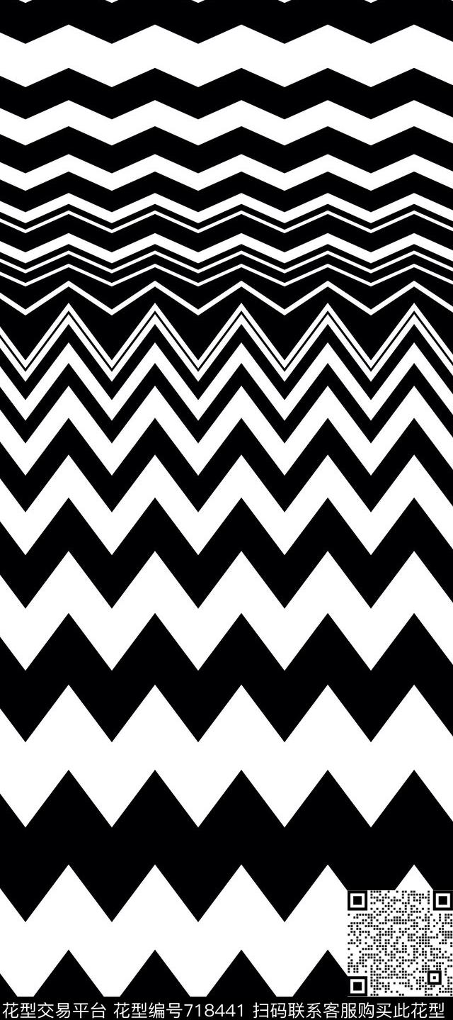条纹几何几何条纹波纹传统印花华亿平台下载（图片编号: 718441） - 瓦栏（Walan）