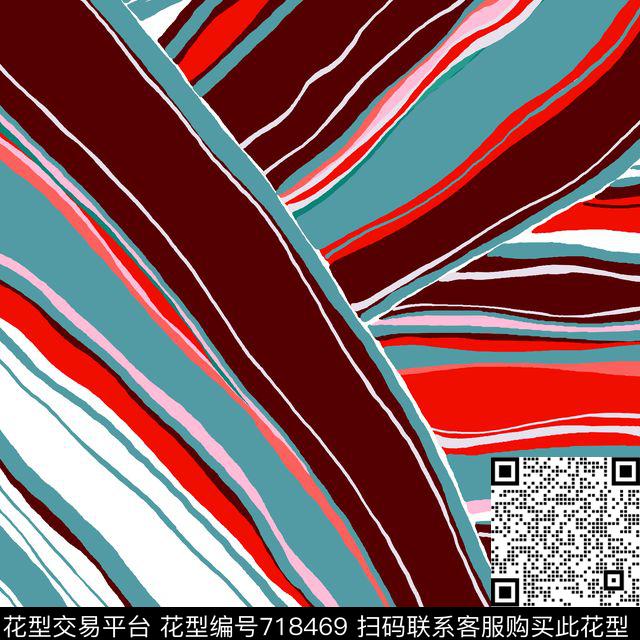 方巾部落色彩油画华亿平台传统印花华亿平台下载（图片编号: 718469） - 瓦栏（Walan）