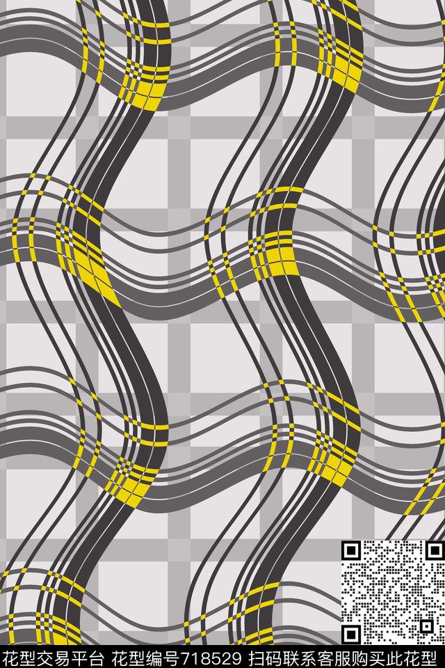 不规则几何小方块五角星数码印花华亿平台下载（图片编号: 718529） - 瓦栏（Walan）