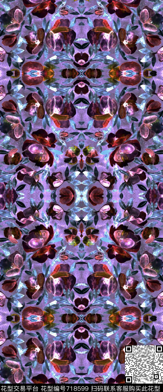 数码华亿平台大牌风花卉数码印花华亿平台下载（图片编号: 718599） - 瓦栏（Walan）