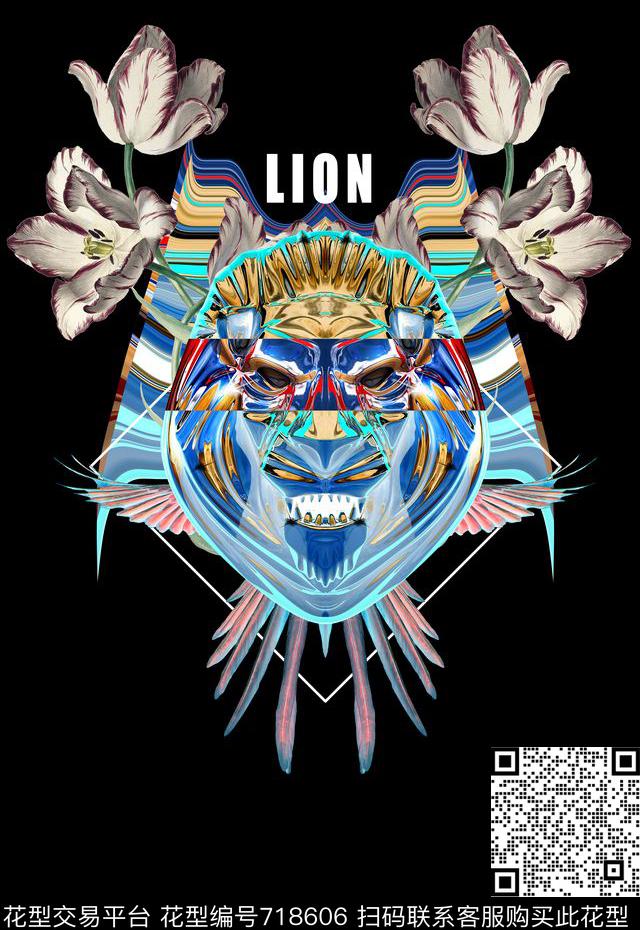 金属3D几何结构休闲男装印花数码印花华亿平台下载（图片编号: 718606） - 瓦栏（Walan）