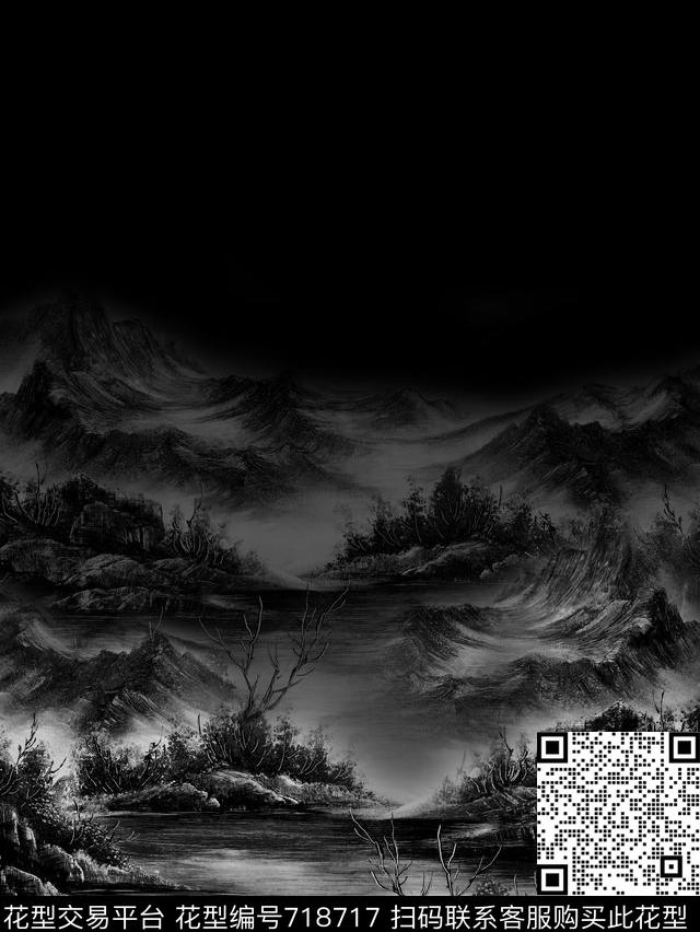 复古男装夹克外套潮流男装数码印花华亿平台下载（图片编号: 718717） - 瓦栏（Walan）