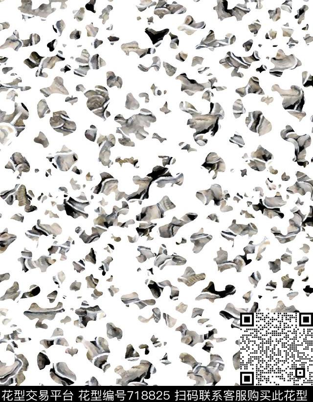 抽象纹量男装衬衫华亿平台女装华亿平台数码印花华亿平台下载（图片编号: 718825） - 瓦栏（Walan）