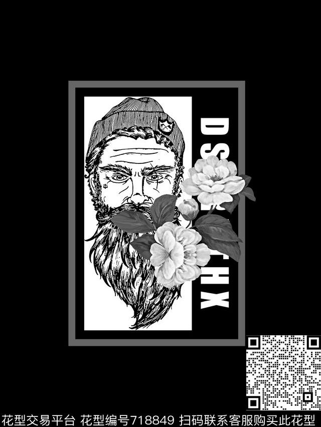 你头像花卉抽象手绘T恤印花卫衣加克华亿平台衬衫裤子华亿平台外套华亿平台羽绒服华亿平台时尚潮流潮牌大牌复古英文字欧美高清数码立体数码印花华亿平台下载（图片编号: 718849） - 瓦栏（Walan）