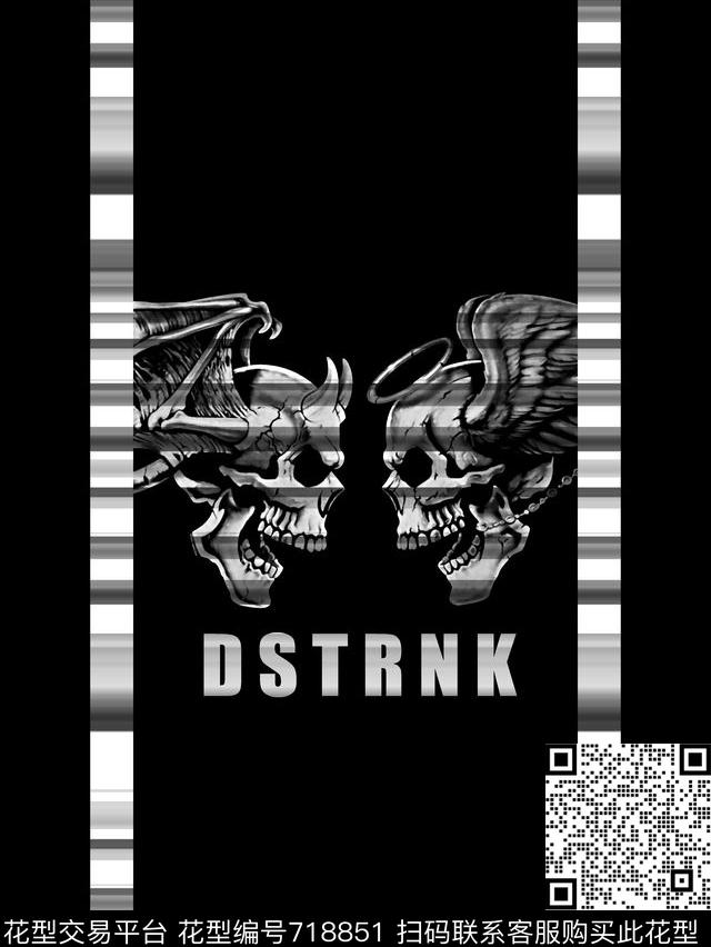 骷髅头男装T恤华亿平台抽象手绘T恤印花卫衣加克华亿平台衬衫裤子华亿平台外套华亿平台羽绒服华亿平台时尚潮流潮牌大牌复古英文字欧美高清数码立体数码印花华亿平台下载（图片编号: 718851） - 瓦栏（Walan）