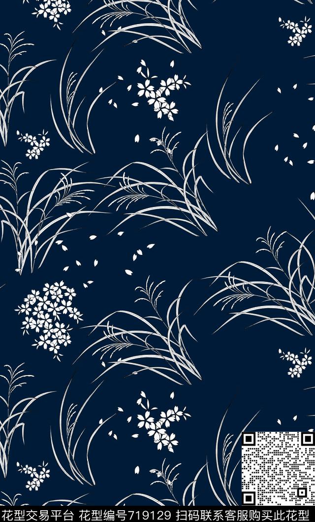 数码华亿平台花卉大牌风数码印花华亿平台下载（图片编号: 719129） - 瓦栏（Walan）