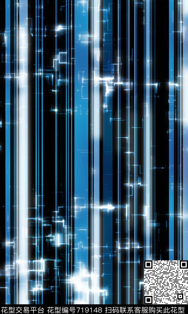 细条纹横条条纹数码印花华亿平台下载（图片编号: 719148） - 瓦栏（Walan）