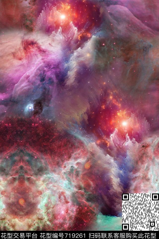 天空宇宙星空数码印花华亿平台下载（图片编号: 719261） - 瓦栏（Walan）