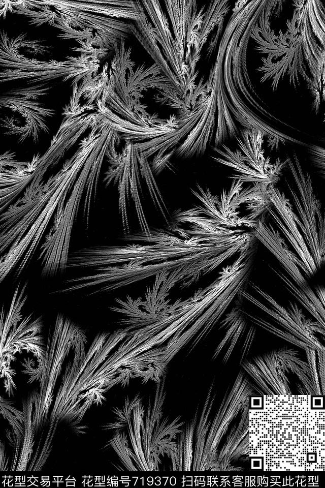 肌理女装抽象数码印花华亿平台下载（图片编号: 719370） - 瓦栏（Walan）